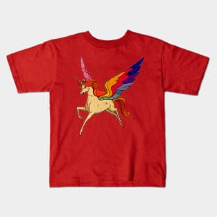 Nostalgialypse unicorn Vintage Look Design Kids T-Shirt